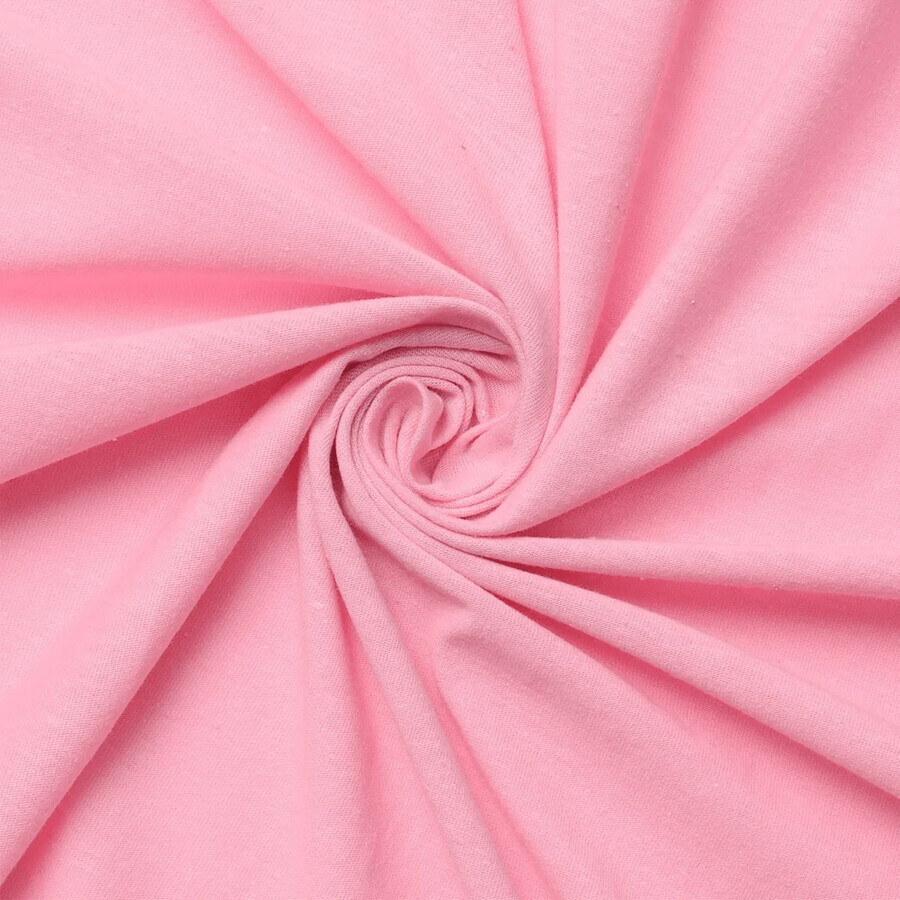BabyMatex, lenzuolo in jersey con elastico, 60 cm x 120 cm, rosa