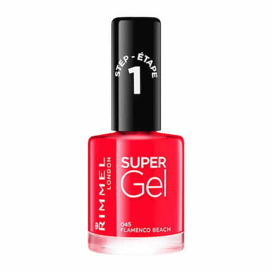 Rimmel Gel Nail Polish 045 Flamenco Beach, 12 ml