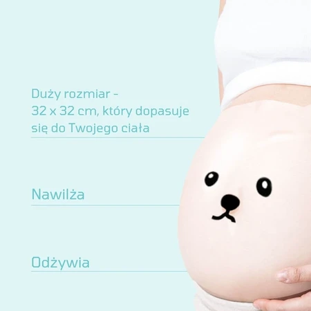 Tntn mom's, mascarilla abdominal hidratante para embarazadas, 1 unidad