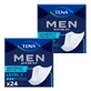 Tena Men Active Fit set, anatomical insoles for men, Level 1, 2 x 24 pieces