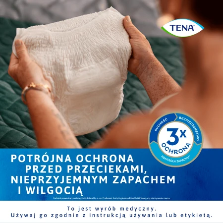 Tena Lady Pants Creme, saugfähige Slips, Größe L, 95-130 cm, Plus, 8 Stück
