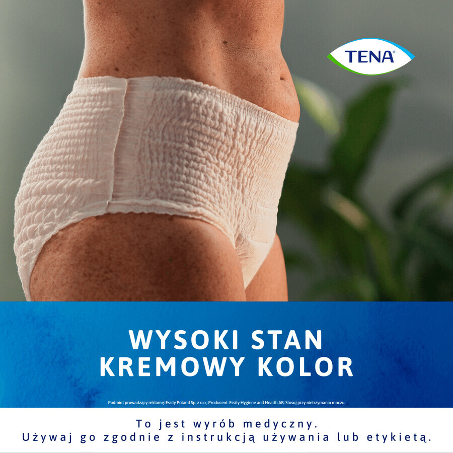 Tena Lady Pants Creme, absorbent panties, size L, 95-130 cm, Plus, 8 pieces