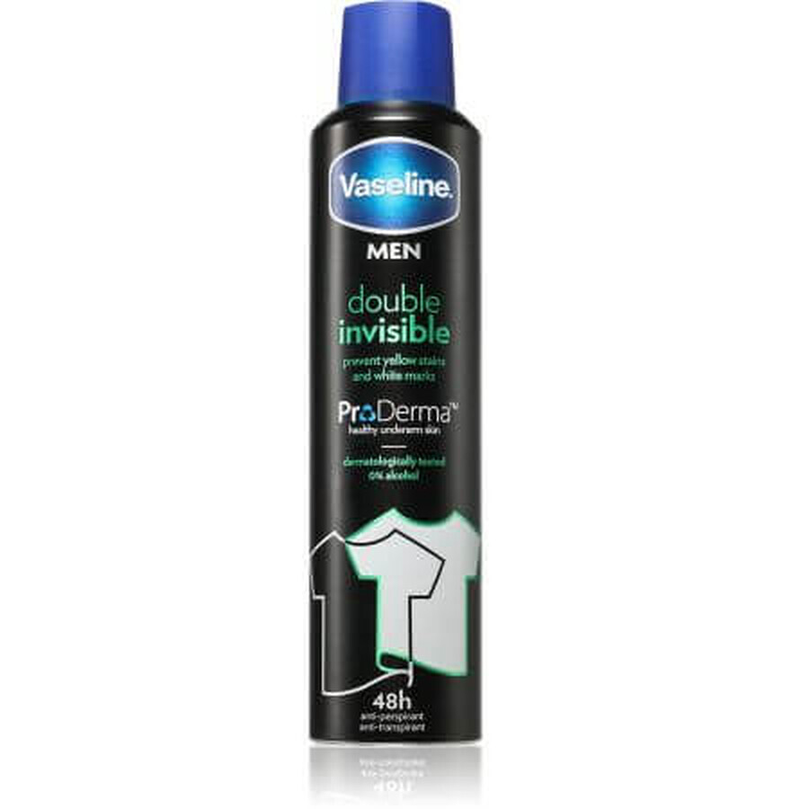 Deodorantverstuiver voor mannen Double Invisible Vaseline, 250 ml, Unilever