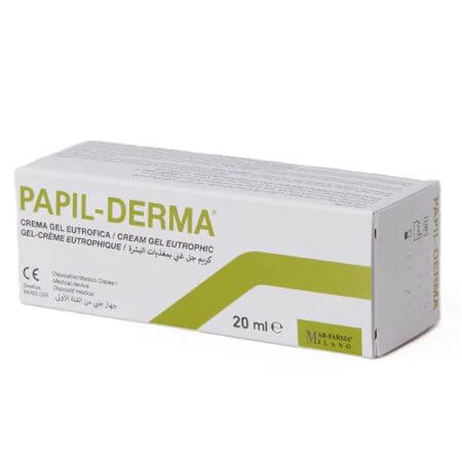 Gel-crema eutrófica Papil-Derma, 20 ml, Mar Farma
