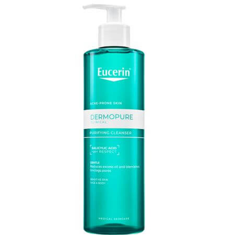 Gel de curatare purifiant cu acid salicilic Dermo Pure, 200 ml, Eucerin
