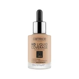 Base de maquillaje, 050 Rosy Ash, Base de maquillaje HD de cobertura líquida, ml, Catrice