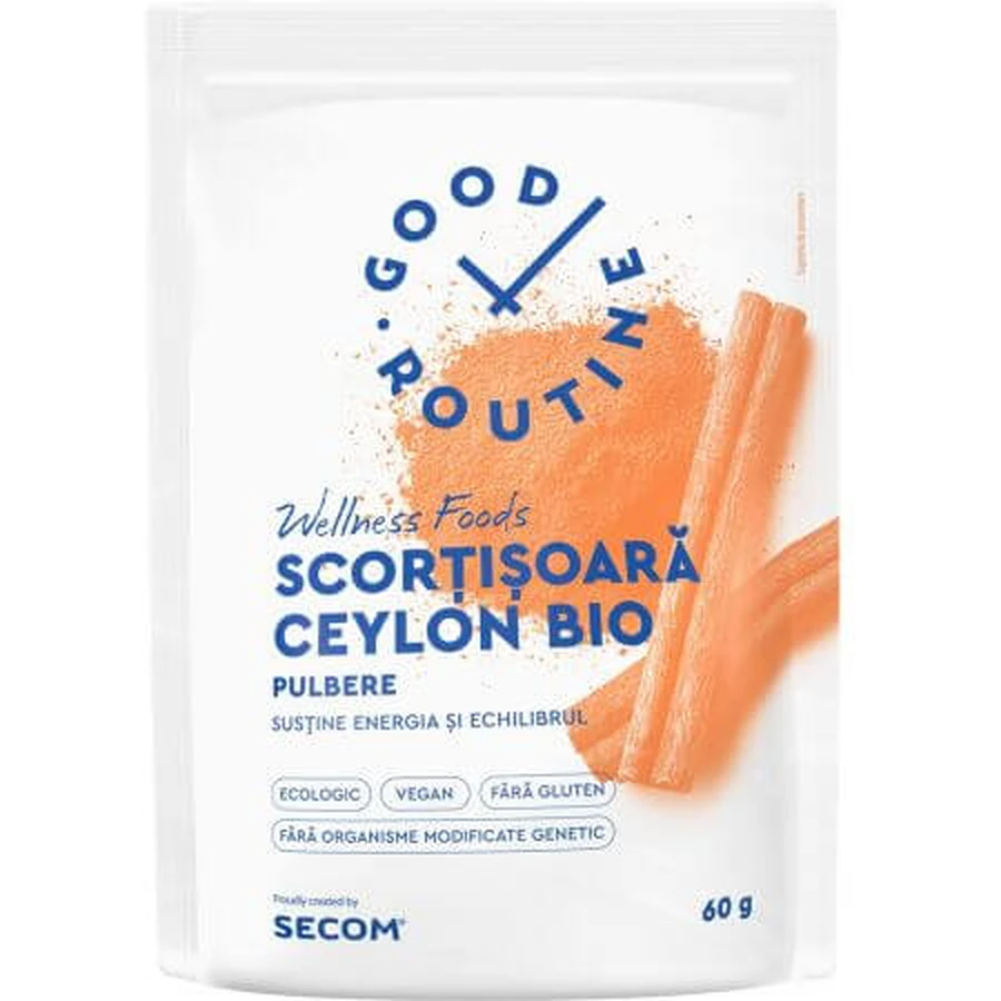 Escutelaria Orgánica de Ceilán Buena Rutina Polvo, 60 g, Secom