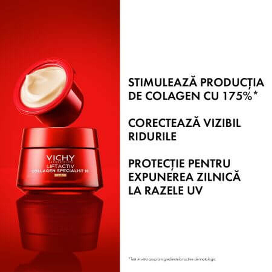 Vichy Liftactiv Collagen Specialist 16 Crème de jour anti-rides SPF 50, 50 ml, Vichy