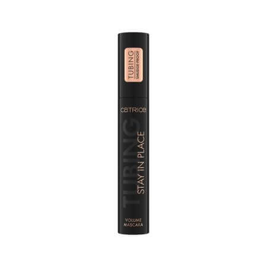 Volumen Wimperntusche, 010 Panda-Proof Schwarz, Stay in Place Tube, 11 ml, Catrice