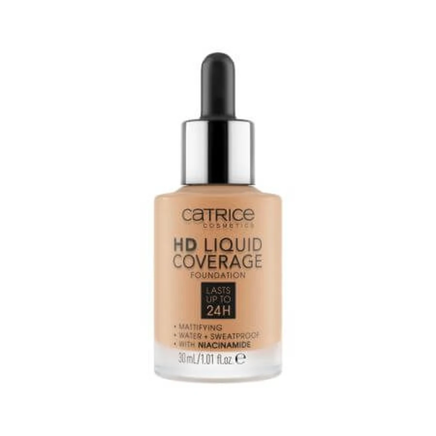 Foundation, 046 Camel Beige, HD Liquid Coverage Foundation, 30 ml, Catrice