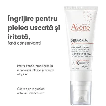 Xeracalm concentrado calmante antipicores, 40 ml, Avene