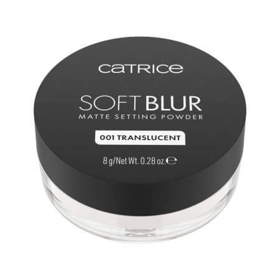 Matte Setting Powder, 001 Translucent, Soft Blur Matte Setting Powder, 8 g, Catrice