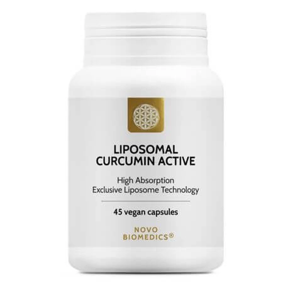 Liposomales Curcumin Aktiv, 45 Kapseln, Novo Biomedics