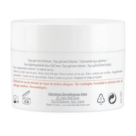 Crème hydratante visage Aqua Gel Hydrance, 50 ml, Avène