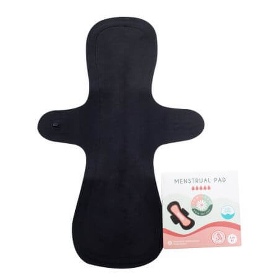 Absorbant Slim reutilizabil culoarea negru, marimea M, 1 bucata, FemiEko