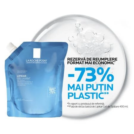 Livre Gel douche apaisant et protecteur pour peaux sensibles Lipikar, 400 ml, La Roche-Posay