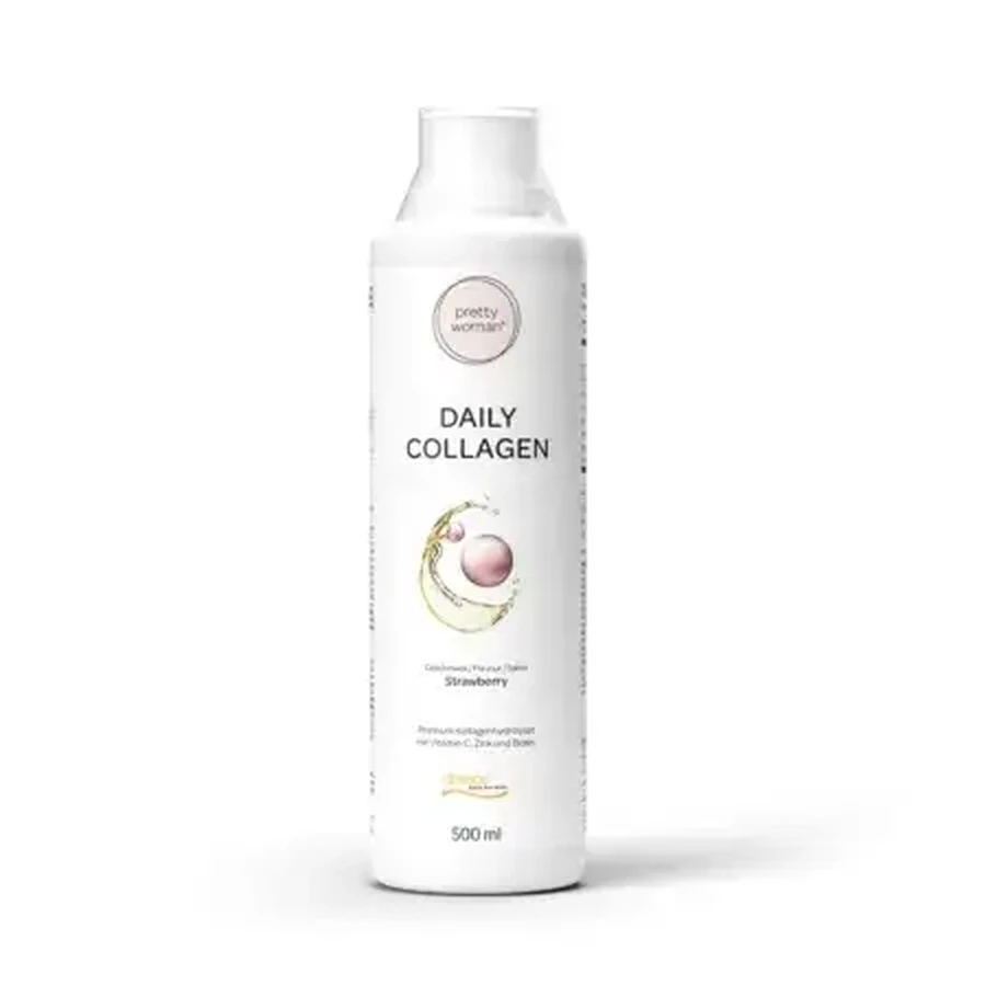Gehydrolyseerd vloeibaar collageen met aardbeiensmaak Pretty Woman, 500 ml, Energybody