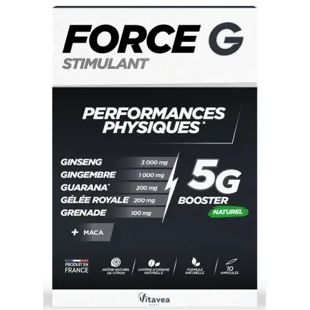 Force G Stimulant, 10 drinkable phials, Vitavea