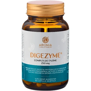 DigeZyme® - een complex van 5 spijsverteringsenzymen die een optimale spijsvertering ondersteunen, een opgeblazen gevoel voorkomen en de volledige opname van voedingsstoffen ondersteunen