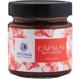 100% natuurlijke en biologische aardbeienjam, suikervrij, per 200g