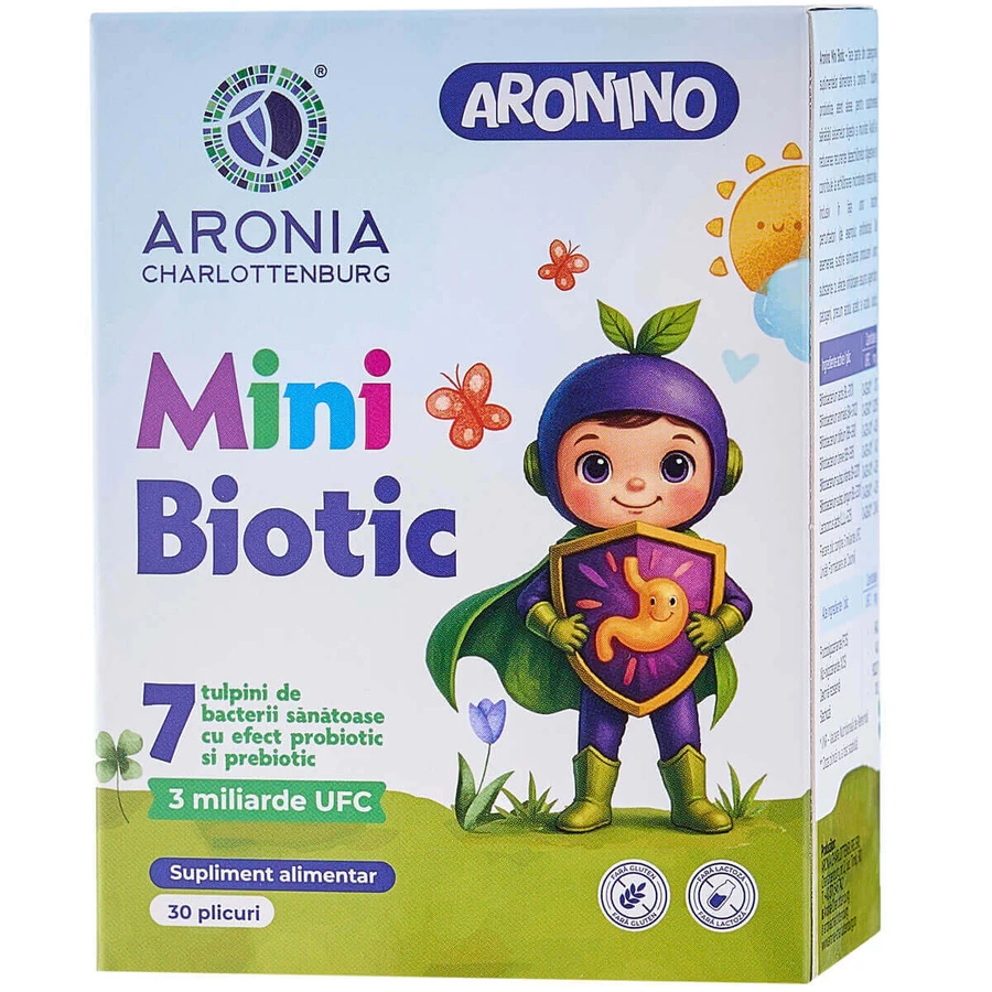 Probiotics and prebiotics for children Mini Biotic Aronino, 30 sachets, Aronia Charlottenburg