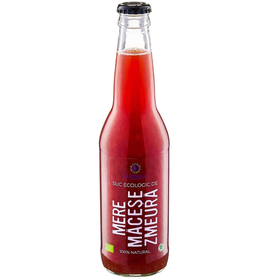 Appel-, frambozen- en abrikozensap 330ml ECO