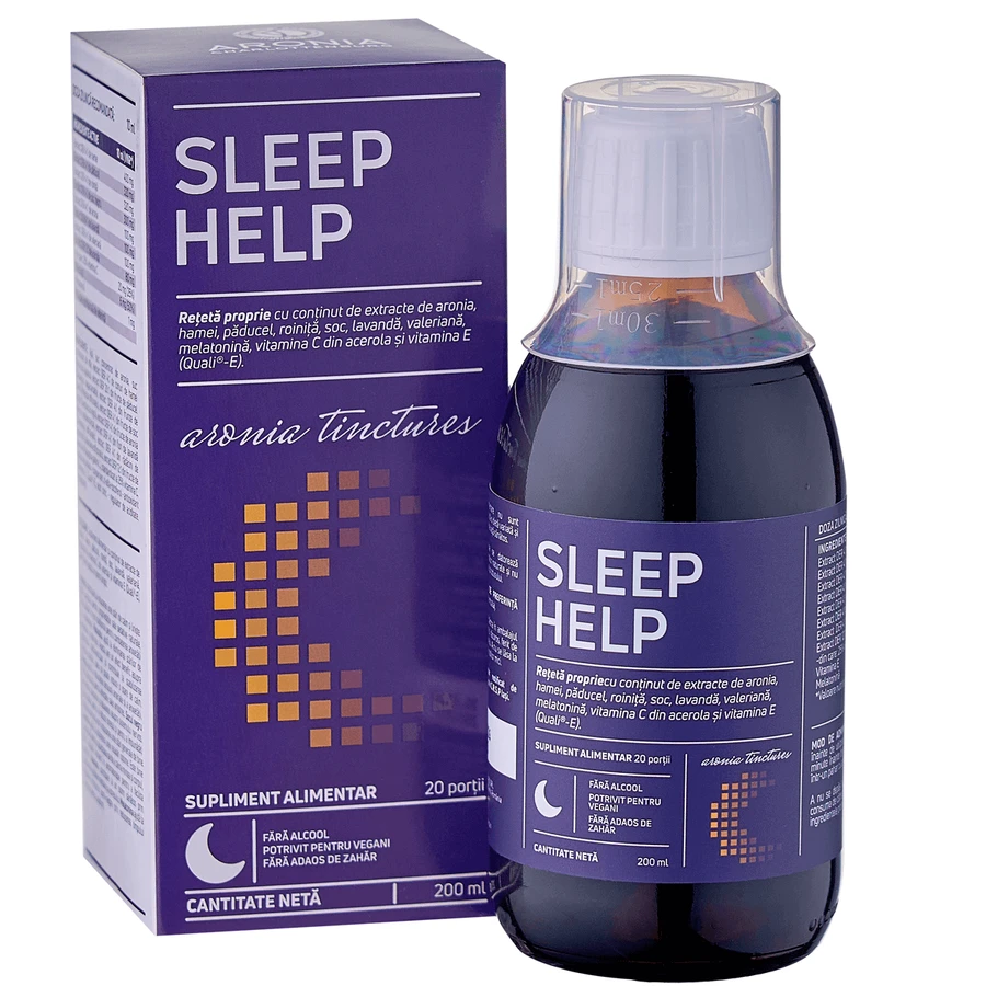 Sleep Help 200ml - una fórmula única a base de hierbas y superfrutas que favorece el sueño natural y la relajación profunda
