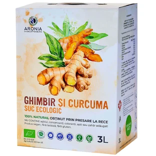 Jus de gingembre et de curcuma 100% naturel et biologique 3L