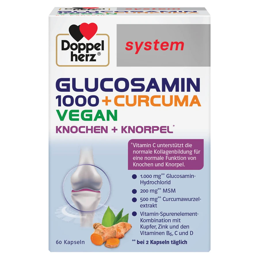 Glucozamine 1000 + Kurkuma 60 Kapseln, Doppelherz