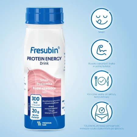 Fresubin Protein Energy met aardbeiensmaak, 12 x 200 ml, Fresenius Kabi