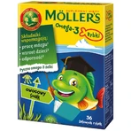 Peştişori gumați cu Omega-3 cu aromǎ de fructe, 2x36 de jeleuri, Möller’s