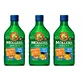 Moller’s Olio di fegato di merluzzo Omega 3, Integratori alimentari di omega-3 con EPA, DHA, vitamine A, D ed Ei, gusto fruttato, 3x250 ml, Möller's