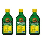 Möller's Omega 3 levertraan met citroensmaak, 3x250 ml