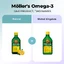 Huile de poisson avec oméga-3, plus de 3 ans, goût citron, 3x250 ml, Möller's