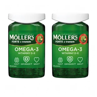 Aceite de pescado Forte Omega-3, 2 x 112 cápsulas, Möller's