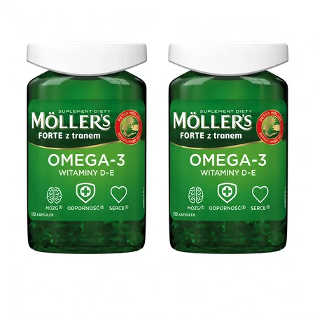 Aceite de pescado Forte Omega-3, 2 x 112 cápsulas, Möller's