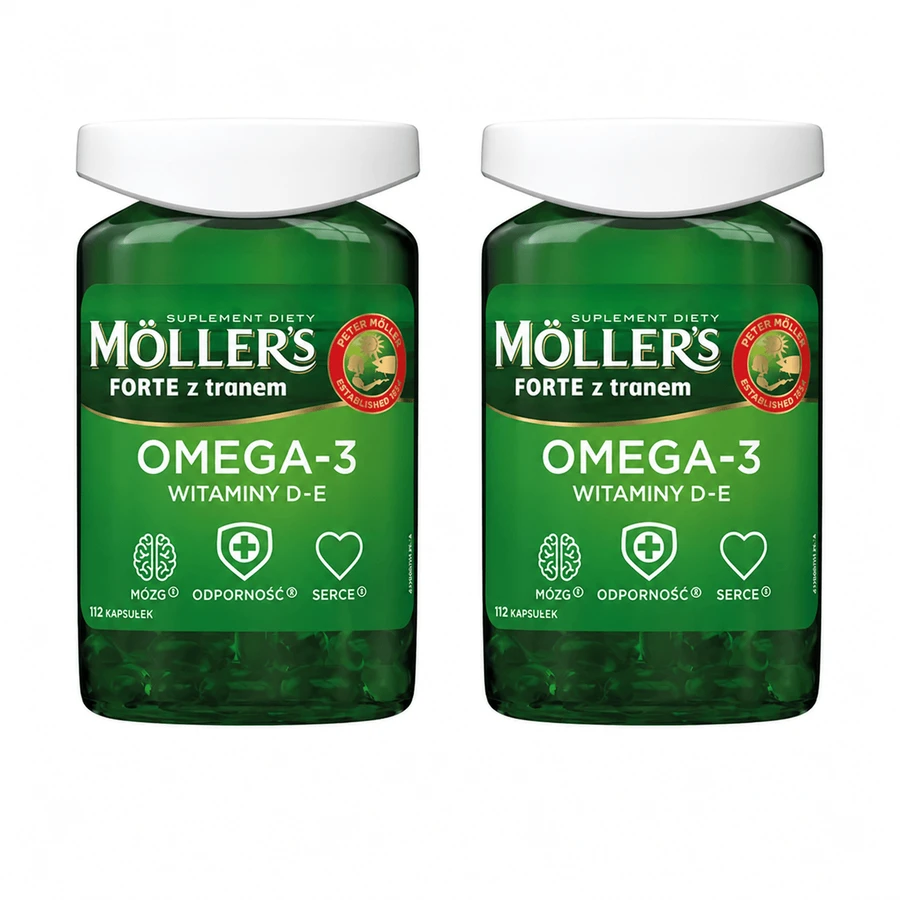 Aceite de pescado Forte Omega-3, 2 x 112 cápsulas, Möller's
