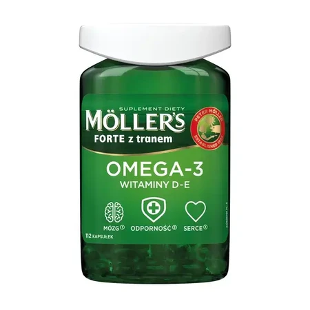 Aceite de pescado Forte Omega-3, 2 x 112 cápsulas, Möller's