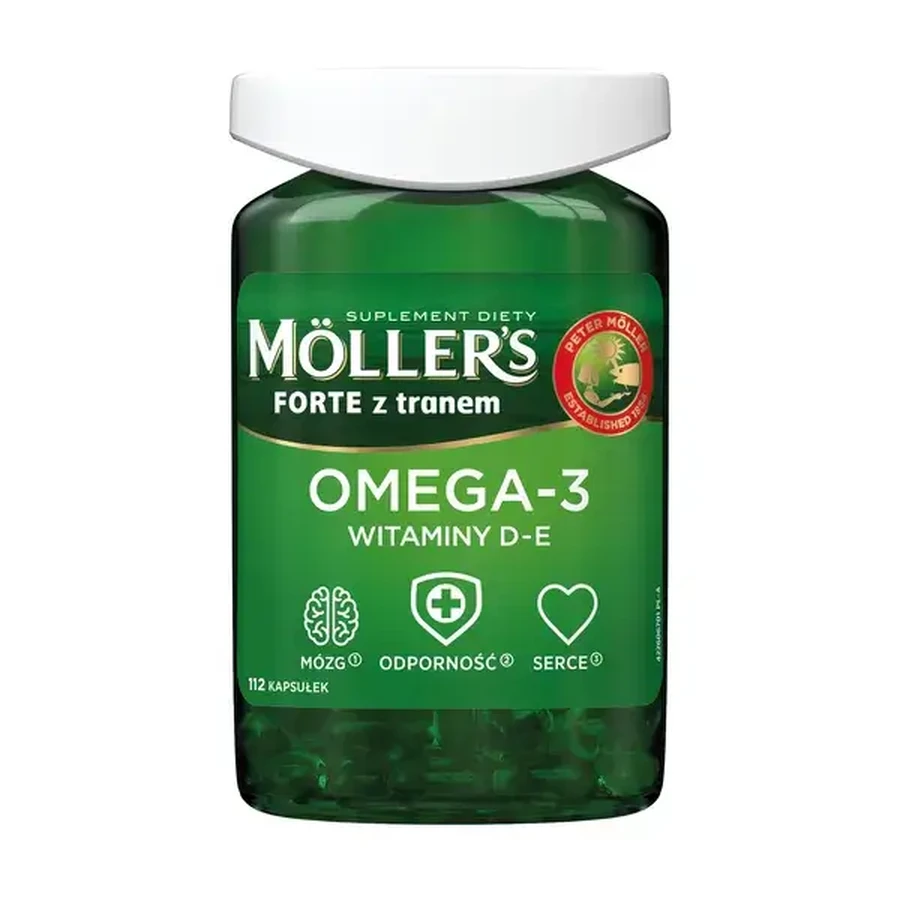 Aceite de pescado Forte Omega-3, 2 x 112 cápsulas, Möller's