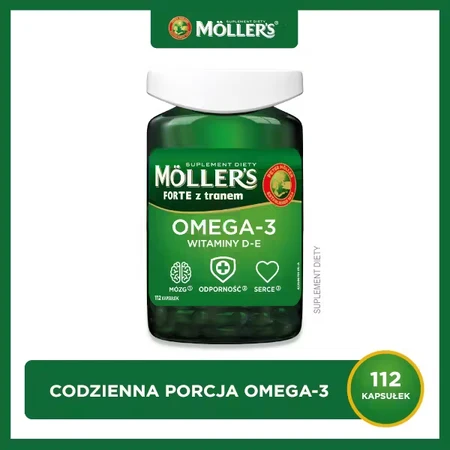 Aceite de pescado Forte Omega-3, 2 x 112 cápsulas, Möller's