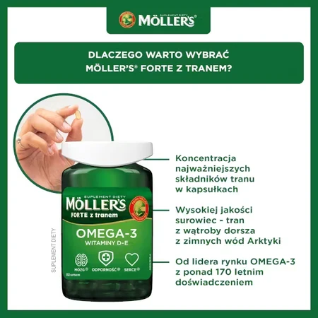 Aceite de pescado Forte Omega-3, 2 x 112 cápsulas, Möller's
