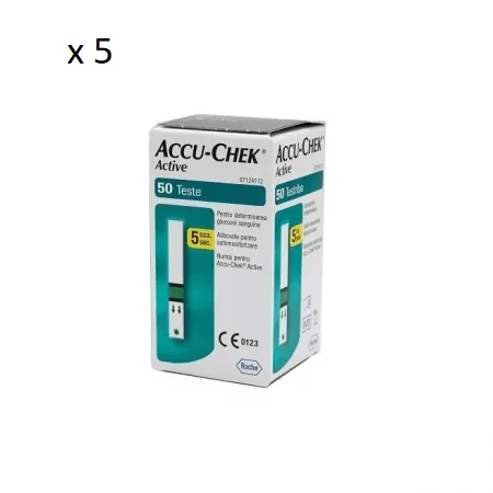 Accu-Chek Active Teststreifen, 5x50 Einheiten, Roche