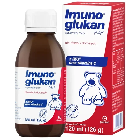 Imunoglukan P4H, siroop voor kinderen en volwassenen, 3x120 ml