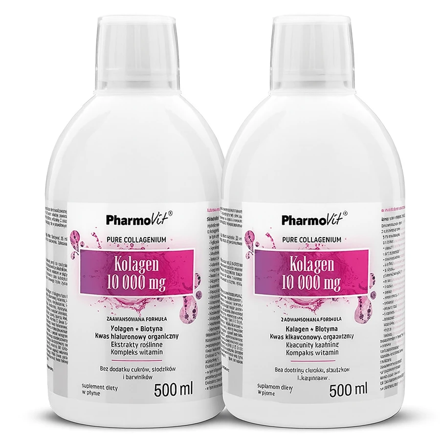 Colágeno 10000 mg, 2x500 ml, PharmoVit