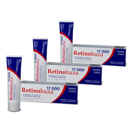 Retinobaza 17000 pharmaceutical cream with vitamin A, 3 x 30 g, Farmapol