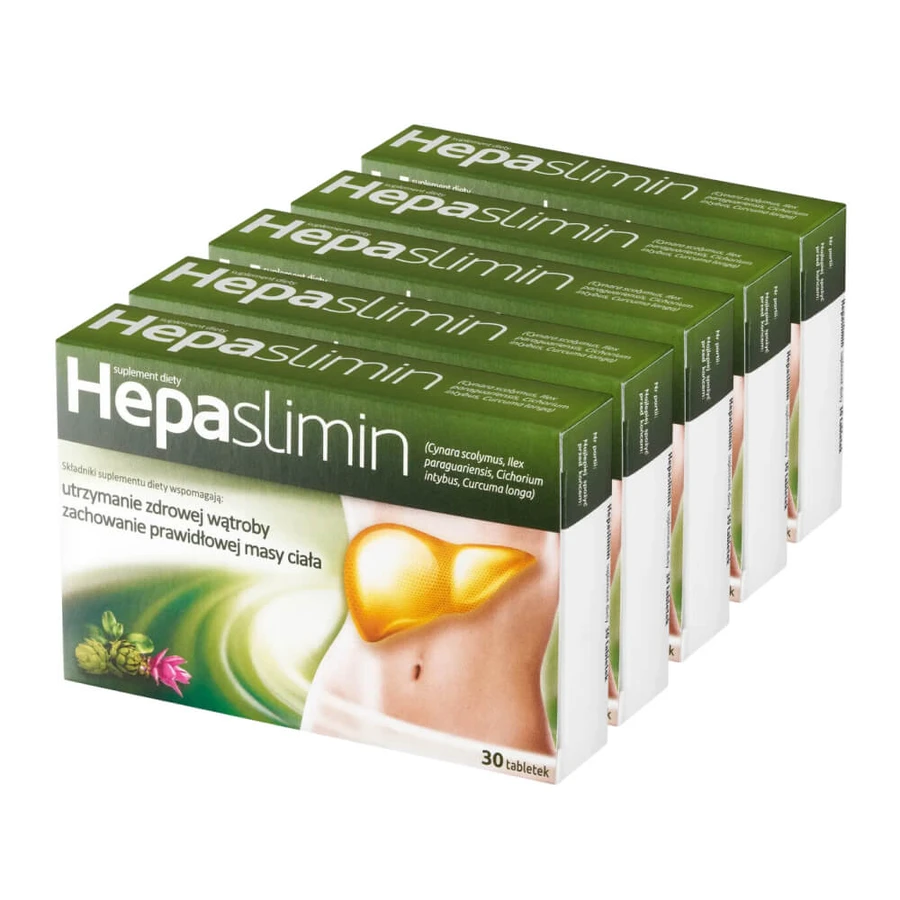 HepaSlimin, 5 x 30 tablets, Aflofarm
