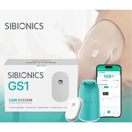 2 pcs Sibionics GS1 Sistema de Control Continuo de Glucosa