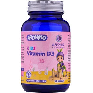 Aronino Kids Vitamine D3 - 60 kauwbare capsules ter ondersteuning van botten, tanden, spieren en immuniteit van kinderen