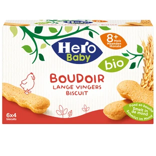 Pisciots ecológicos, +8 meses, 120 g, Hero Baby