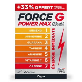 Vitavea Santé Force G Power Max Instant Energy 20 Fläschchen